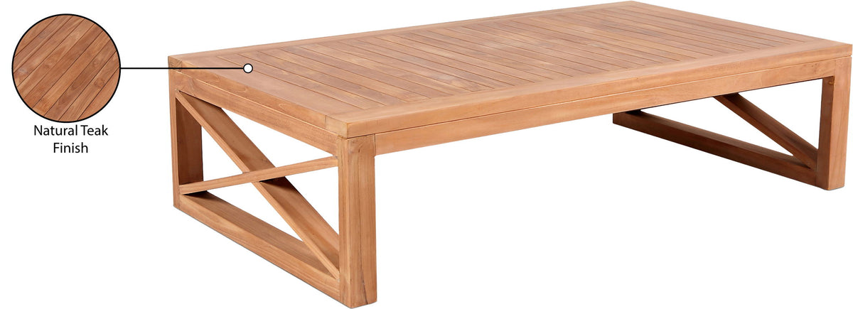 Anguilla - Teak Outdoor Coffee Table - Natural