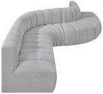 Arc - Boucle Fabric 7 Piece Modular Sofa
