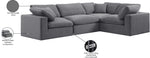 Comfy - 4 Piece Velvet Modular Sectional