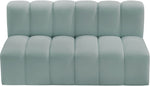 Arc - Faux Leather 2 Seats Modular Sofa