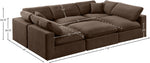 Comfy - 6 Piece Velvet Sectional