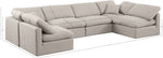 Indulge - Linen 6 Piece Modular U-Shaped Sectional
