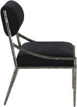 Bastille - Upholstered Dining Side Chair (Set of 2) - Silver Frame