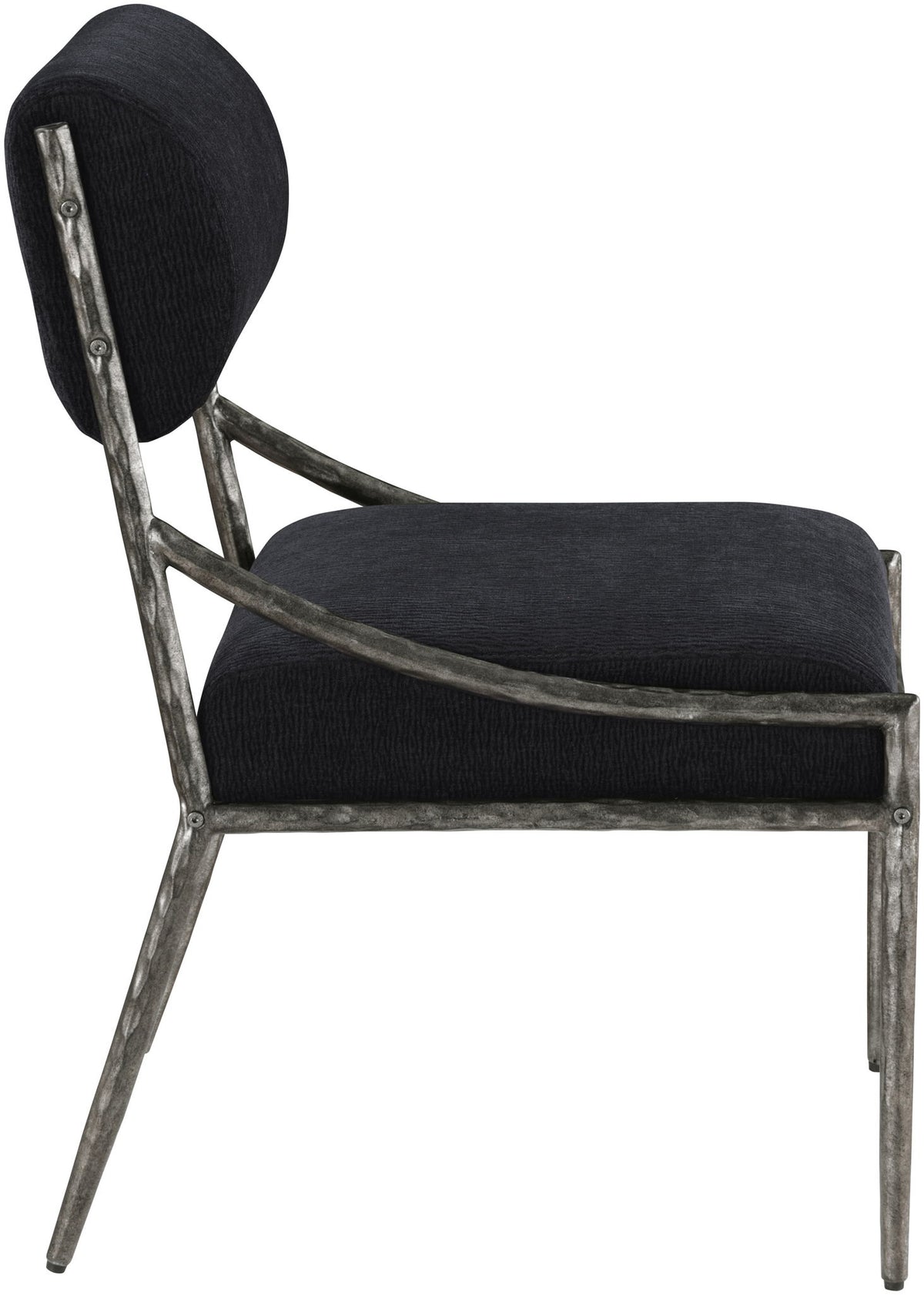 Bastille - Upholstered Dining Side Chair (Set of 2) - Silver Frame