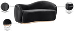 Gustavo - Velvet Upholstered Loveseat