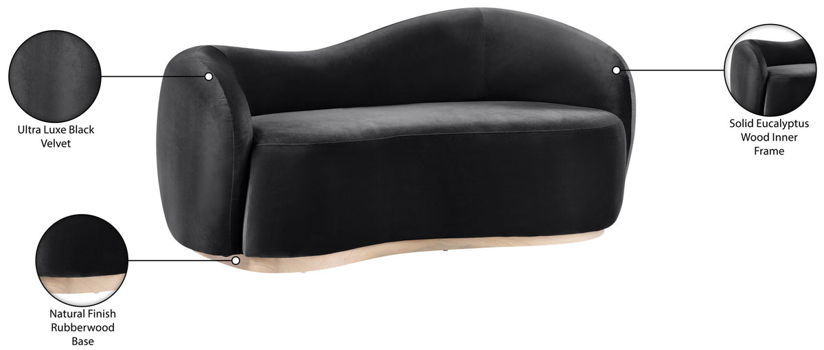 Gustavo - Velvet Upholstered Loveseat