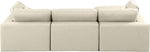 Comfy - 4 Piece Faux Leather Modular Sectional With Chaise