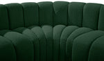 Arc - Boucle Fabric 6 Piece Curved Modular Sofa