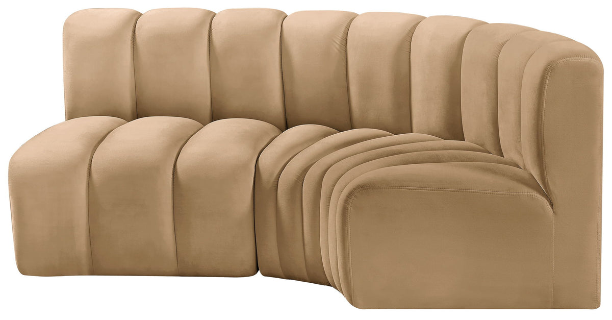 Arc - Velvet 3 Piece Sofa