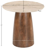 Liona - Marble And Mango Wood Table