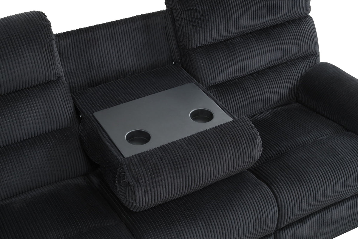 Lucie - Reclining Sofa - Black