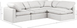 Indulge - Faux Leather 4 Piece Modular Sectional