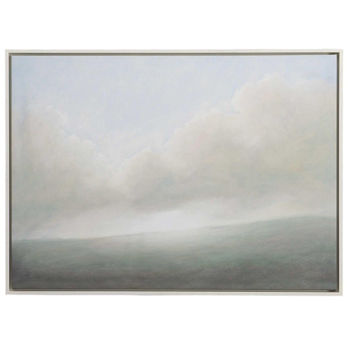Aurora - Framed Canvas - Blue / Green / White