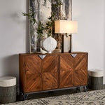 Lucas - Sideboard - Black / Woodtone