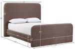 Fira - Chenille Fabric Upholstered Bed