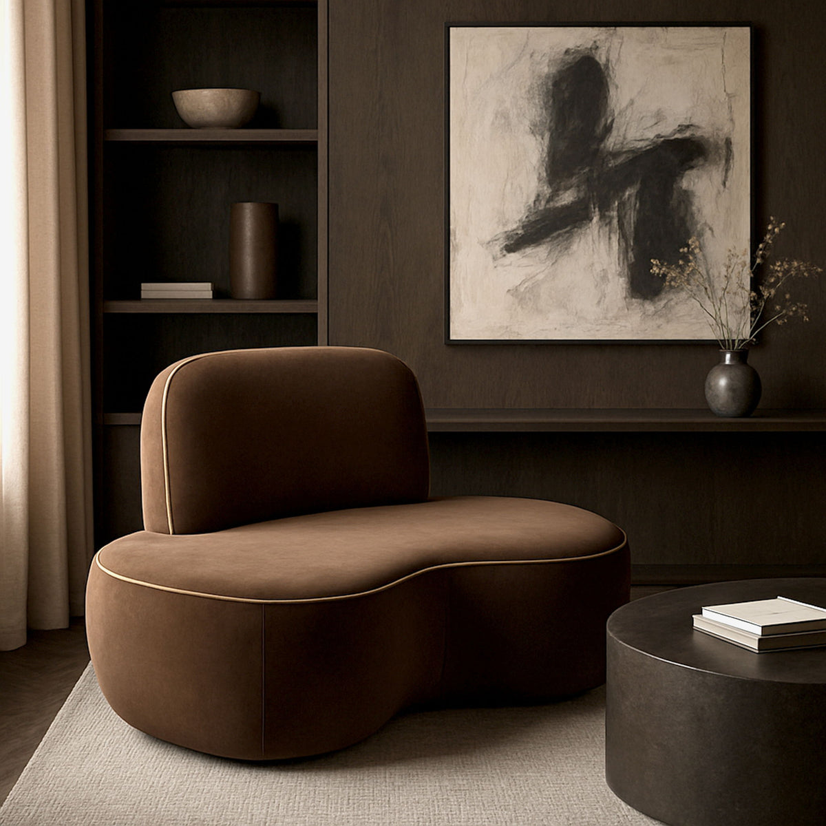 Swerve - Velvet Upholstered Chair