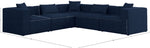 Cube - Linen 5 Piece Modular Corner Sectional