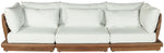 Mirella - 3 Piece Water Resistant Fabric Upholstered Outdoor Patio Modular Sofa
