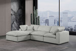 Comfy - 4 Piece Linen Fabric Modular Sectional With Chaise