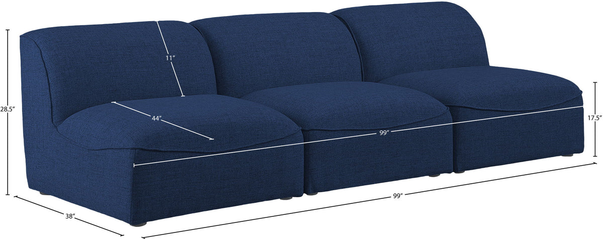 Miramar - 3 Seat Armless Modular Sofa