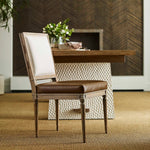 French - Connection Dining Chair (Set of 2) - Brown / White / Woodtone