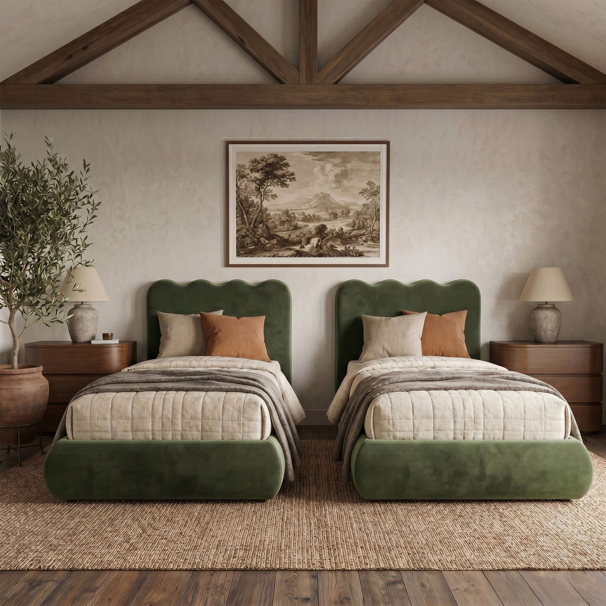 Tempo - Velvet Upholstered Bed