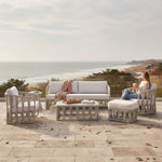 Breeze - Powder Coated Metal Outdoor Conversation Set With Cushions