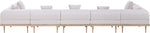 Laguna - 7 Piece Resilient Water Resistant Fabric 142" Upholstered Outdoor Patio Modular Sectional