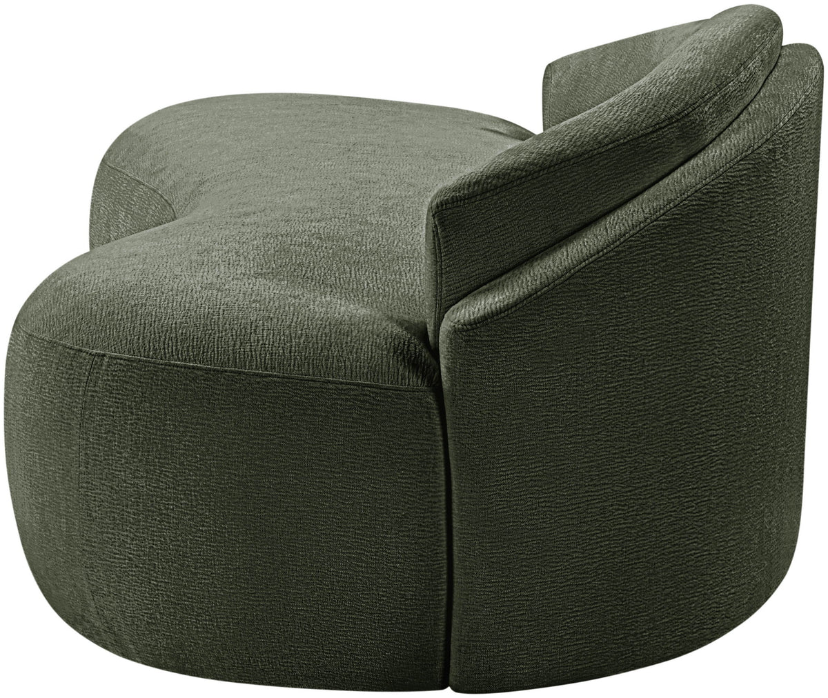 Caspian - Chenille Fabric Upholstered Loveseat