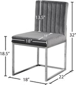 Giselle - Dining Chair with Chrome Base (Set of 2)