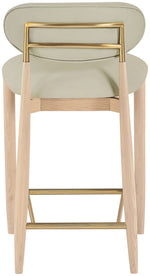 Riccio - Stool - Natural And Gold Frame