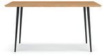 Gretlynn - Rectangular Dining Room Table - Black / Natural