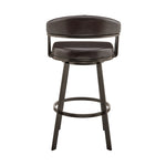 Bronson - Swivel Bar Stool - Java Brown Finish