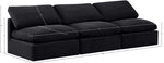 Indulge - Velvet 3 Seat Modular Armless Sofa