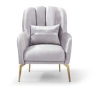 Eaton - Chair - Shiny Silver