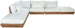 Mirella - 6 Piece Water Resistant Fabric Upholstered Outdoor Patio Modular Sectional