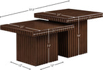 Spencer - 18" Oak Veneer 2 Piece Coffee Table