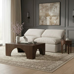 Indulge - Linen 2 Seat Modular Armless Sofa