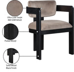 Sacha - Velvet Dining Chair With Black Base (Set of 2)