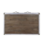 Brancaster - Coffee Table - Antique Oak & Aluminum