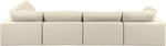 Comfy - 5 Piece Faux Leather Modular Sectional