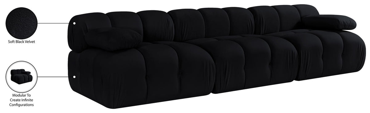 Orin - Velvet 3 Piece Modular Sofa