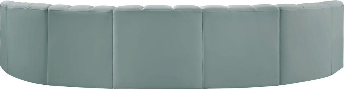 Arc - Faux Leather 7 Piece U-Shaped Modular Sofa