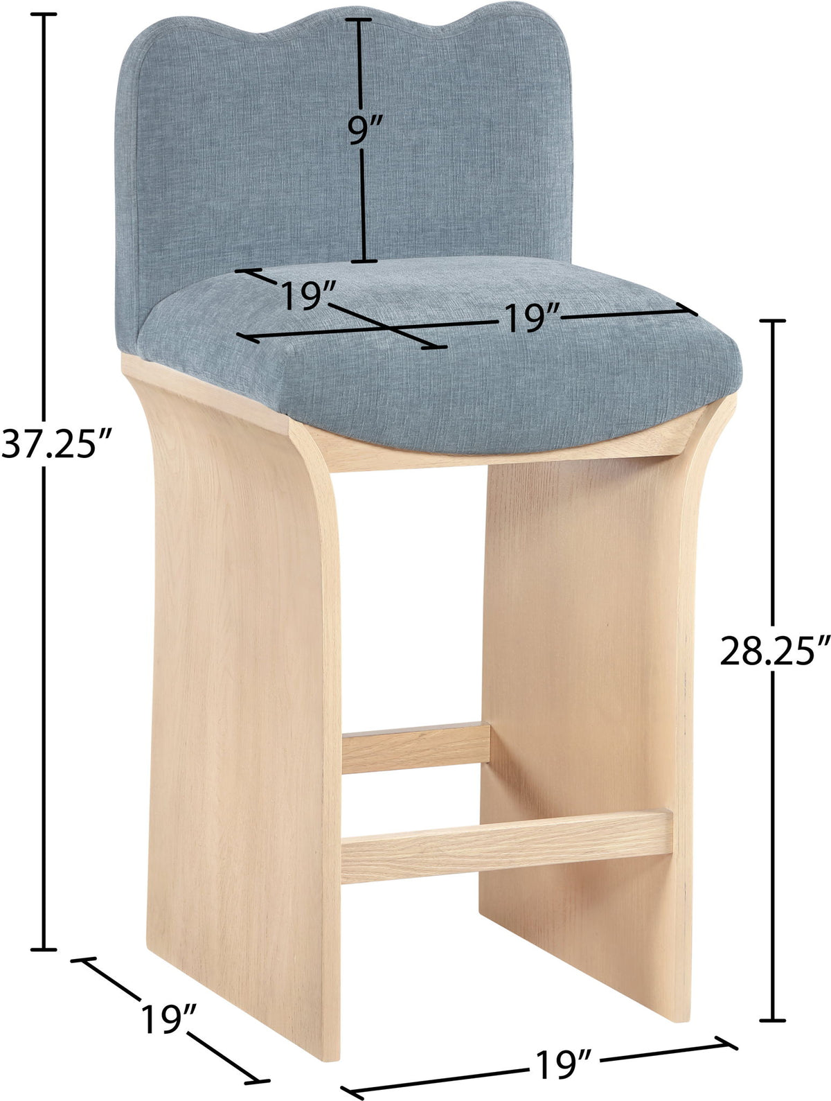 Shaw - Counter Stool - Natural Base