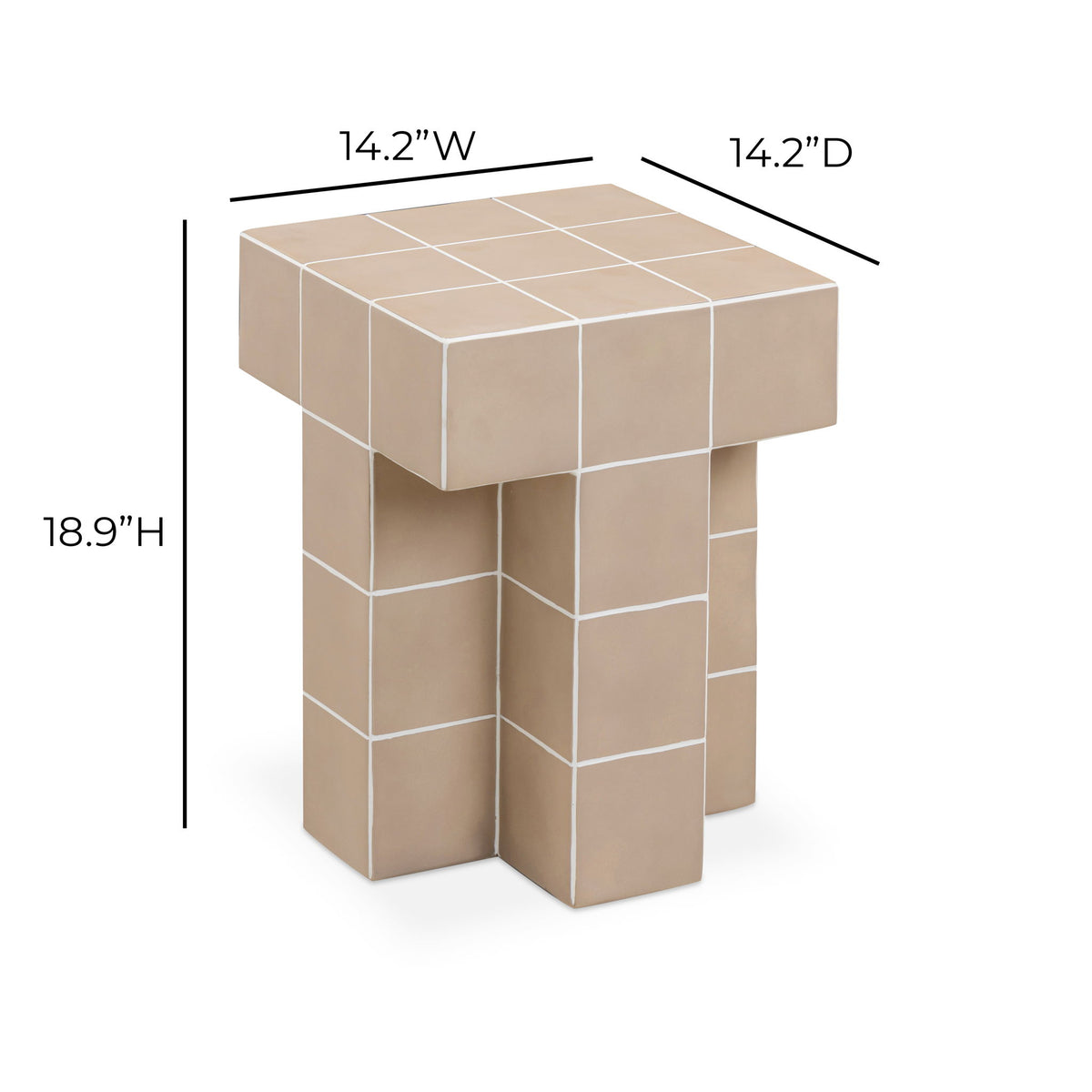 Alma - Tile Concrete Indoor/Outdoor Side Table