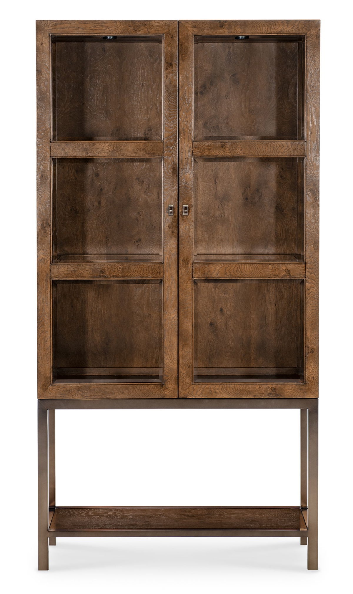 Melange - Mulholland Display Cabinet - Dark Brown