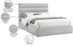 Adam - Linen Fabric Bed With 52" Headboard