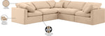Indulge - Velvet 5 Piece Modular Corner Sectional