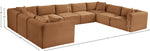 Shaggy - 9 Piece Modular U-Shaped Sectional