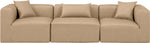 Cube - Modular 3 Piece Sofa - Tan